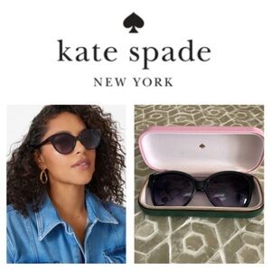 Kate Spade Jessa Black Frame Purple Gradient Sunglasses